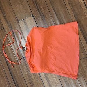 Michael Kors Logo Charm Bikini Top Sz. S